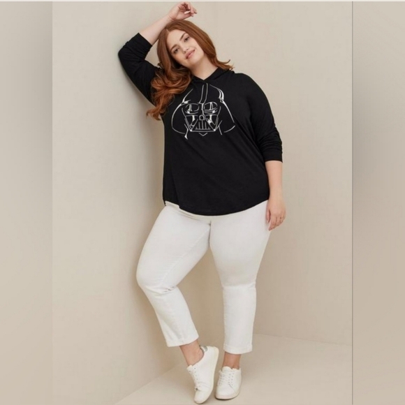 TORRID Star Wars Heritage Slub Darth Vader Hoodie Size 3 - Picture 5 of 13